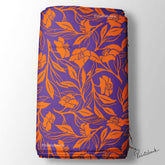 Bright Orange Blue Fabric Manufacturer India